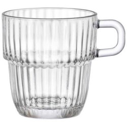 Κύπελο γυάλινο με ραβδώσεις 25cl Barshine