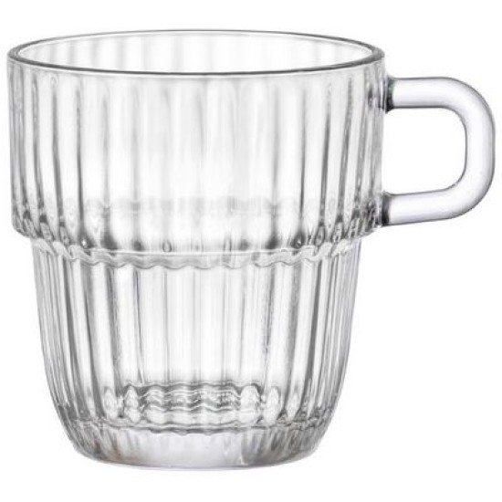 Κύπελο γυάλινο με ραβδώσεις 25cl Barshine