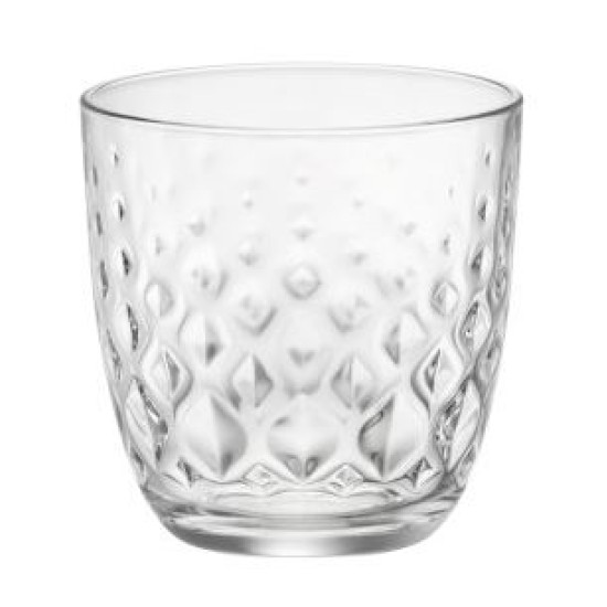 Ποτήρι νερού γυάλινο με ανάγλυφο 30cl Glit Acqua