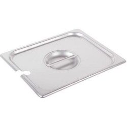 Καπάκι με εγκοπή ανοξείδωτο 201 0.6mm για GN 1/2 32,5x26,5εκ.