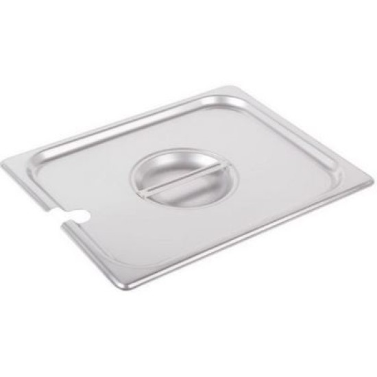 Καπάκι με εγκοπή ανοξείδωτο 201 0.6mm για GN 1/2 32,5x26,5εκ.