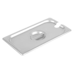 Καπάκι με εγκοπή ανοξείδωτο 201 0.6mm για GN 1/3 32,5x17,3εκ.