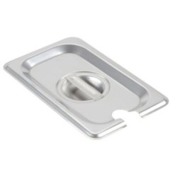 Καπάκι με εγκοπή ανοξείδωτο 201 0.6mm για GN 1/9 17,3x10,8εκ.