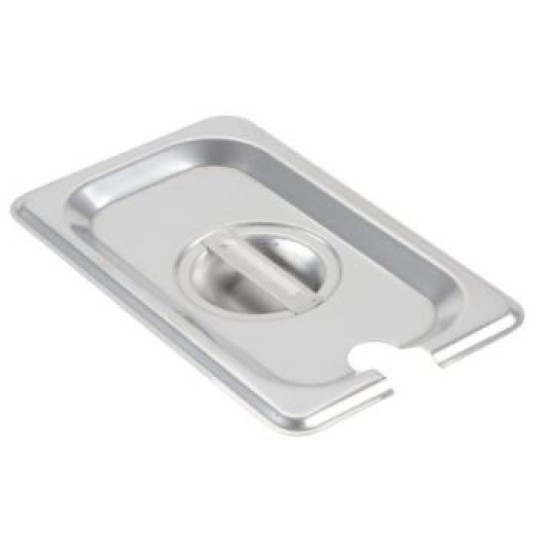 Καπάκι με εγκοπή ανοξείδωτο 201 0.6mm για GN 1/9 17,3x10,8εκ.