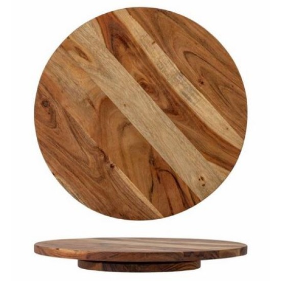 Πλατώ σερβιρίσματος ξύλινο ακακία με περιστρεφόμενη βάση 40x4εκ.