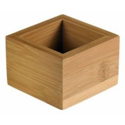 Κουτί ξύλινο μπαμπού 8x8x5εκ.