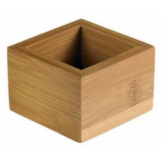Κουτί ξύλινο μπαμπού 8x8x5εκ.