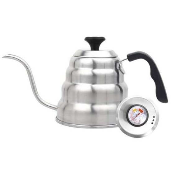 Καφετιέρα ανοξείδωτη 18/0 30x15εκ. 1L με θερμόμετρο