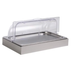 Βιτρίνα ψυχώμενη GN 1/1 53x32,5εκ. με ανοξείδωτη βάση και παγοκύστες