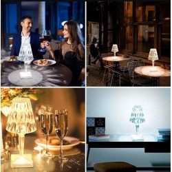 Φωτιστικό επιτραπέζιο ακρυλικό λευκό 12x26εκ.