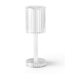 Φωτιστικό επιτραπέζιο ακρυλικό λευκό 9x25εκ.