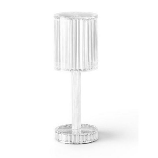 Φωτιστικό επιτραπέζιο ακρυλικό λευκό 9x25εκ.