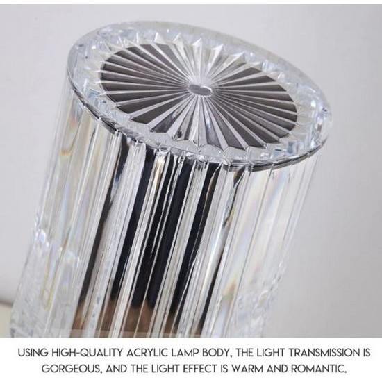 Φωτιστικό επιτραπέζιο ακρυλικό λευκό 9x25εκ.