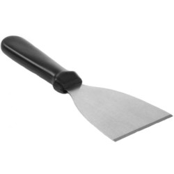 Σπάτουλα-ξύστρα ανοξείδωτη με πλαστική(PP) λαβή 10x12εκ.