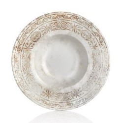 Πιάτο ζυμαρικών πορσελάνης 27x5,5εκ. Antico