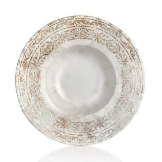 Πιάτο ζυμαρικών πορσελάνης 27x5,5εκ. Antico
