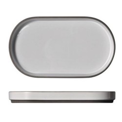 Πιατέλα πορσελάνης οβάλ 35,7x21εκ. Character White