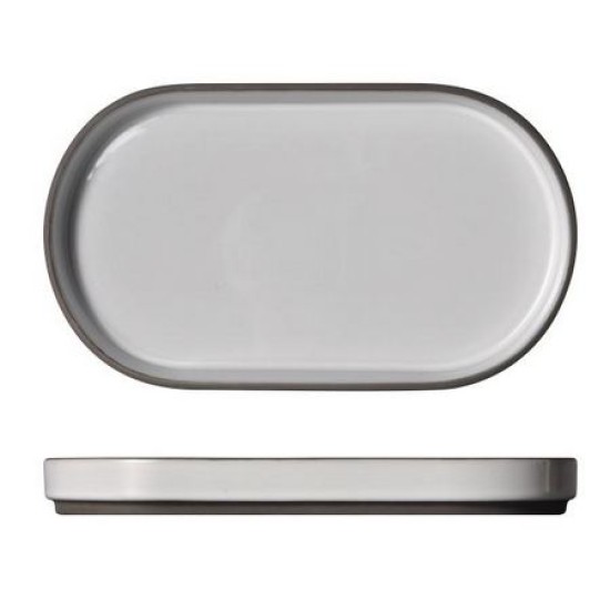 Πιατέλα πορσελάνης οβάλ 35,7x21εκ. Character White