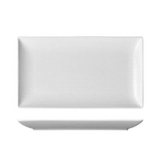 Πιατέλα πορσελάνης με σκάλισμα 34x19εκ. Elegance Prestige