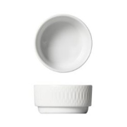 Μπωλ πορσελάνης με σκάλισμα 8x4εκ. Elegance Prestige