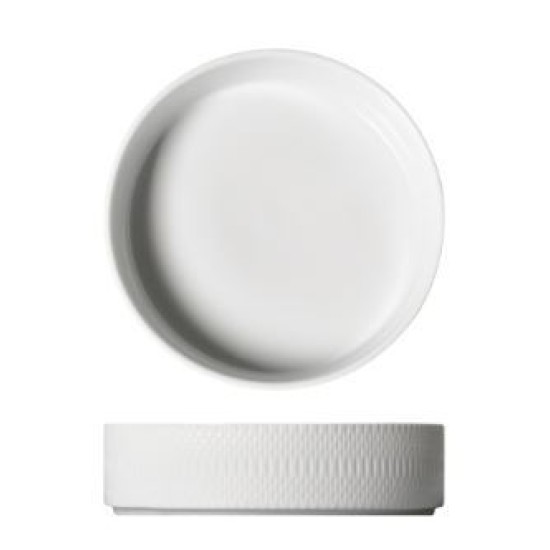 Σαλατιέρα πορσελάνης με σκάλισμα 21x5εκ. Elegance Prestige