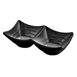 Μπωλ μελαμίνης 2 θέσεων τετράγωνο 16,5x8,5x4εκ.