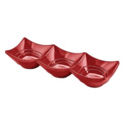 Μπωλ μελαμίνης 3 θέσεων τετράγωνο 24x8x4εκ.