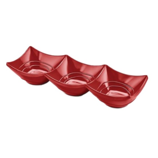 Μπωλ μελαμίνης 3 θέσεων τετράγωνο 24x8x4εκ.