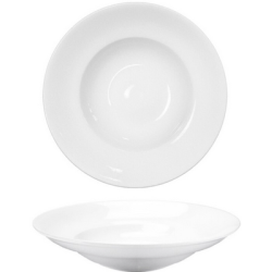 Πιάτο ζυμαρικών πορσελάνης λευκό 27εκ. Rio