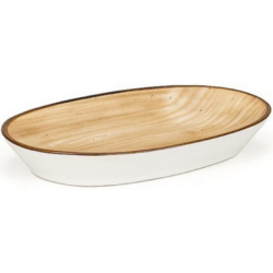 Ραβιέρα πορσελάνης καφέ 19x11εκ. Vintage