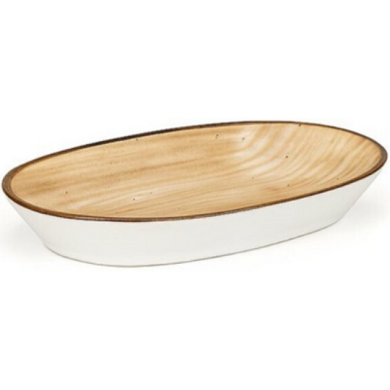 Ραβιέρα πορσελάνης καφέ 19x11εκ. Vintage