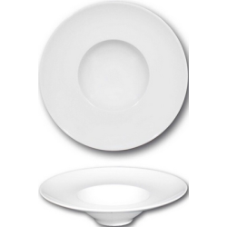 Πιάτο ζυμαρικών πορσελάνης λευκό 24εκ. Napoli