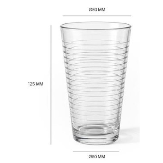 Σετ 3 ποτήρια νερού 27cl Zebra