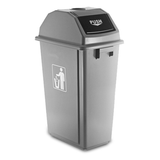 Κάδος απορριμάτων πλαστικός με σταχτοδοχείο 60L