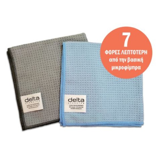 Πανάκι καθαρισμού ultra fine microfiber (waffle) μπλε 40x40εκ.