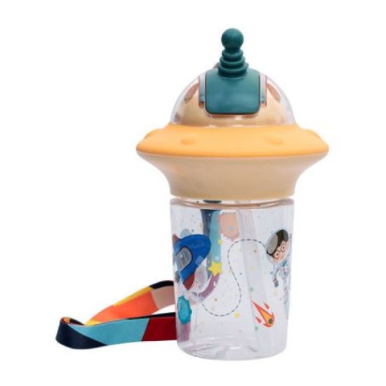 Παγούρι παιδικό πλαστικό 450ml Astro Beige