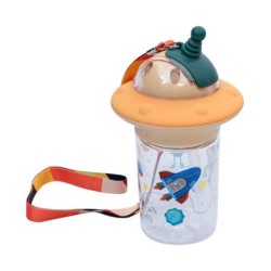 Παγούρι παιδικό πλαστικό 450ml Astro Beige