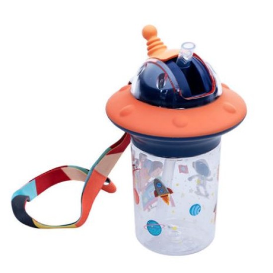 Παγούρι παιδικό πλαστικό 450ml Astro Dark Blue