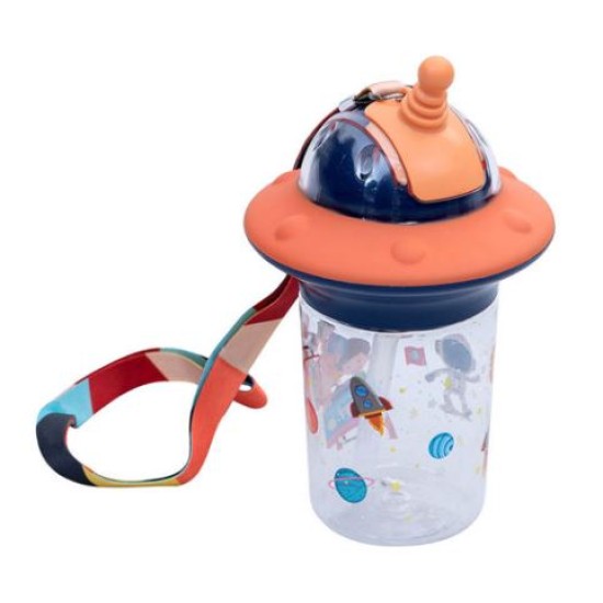 Παγούρι παιδικό πλαστικό 450ml Astro Dark Blue