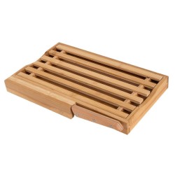 Βάση κοπής ψωμιού μπαμπού με μαχαίρι ψωμιού 35,5x22x3,5εκ.