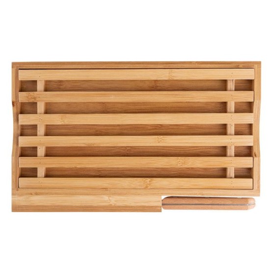 Βάση κοπής ψωμιού μπαμπού με μαχαίρι ψωμιού 35,5x22x3,5εκ.