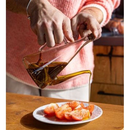 Δοχείο λαδιού γυάλινο με φελλό 400ml