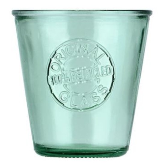Ποτήρι νερού γυάλινο πράσινο 260ml "Evergreen"