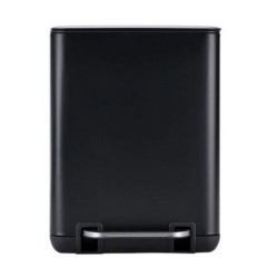 Πεντάλ μπάνιου μεταλλικό μαύρο soft close 24,1x21,3x31,6εκ. Cubic