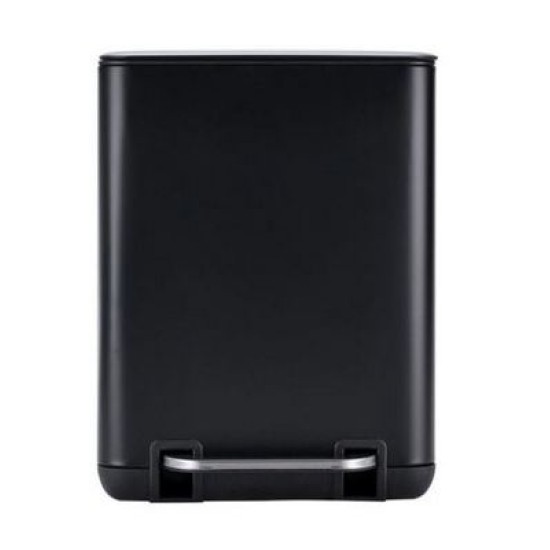 Πεντάλ μπάνιου μεταλλικό μαύρο soft close 24,1x21,3x31,6εκ. Cubic