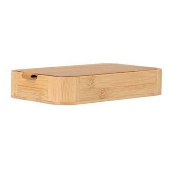 Μπιζουτιέρα ξύλινη με καθρέπτη 23x13,5x4εκ.