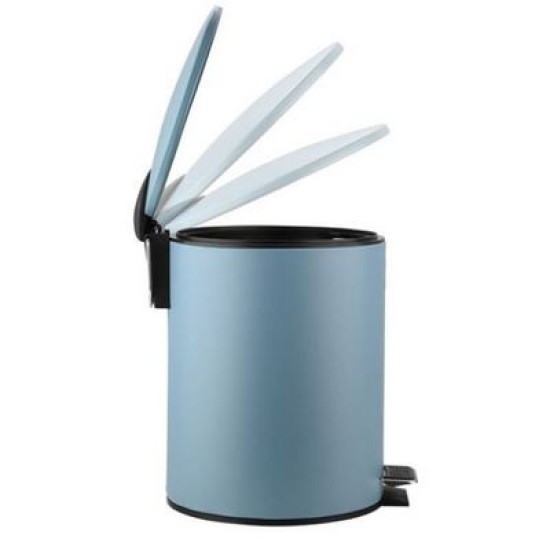 Πεντάλ μπάνιου μεταλλικό μπλε ματ soft close 5L Classic