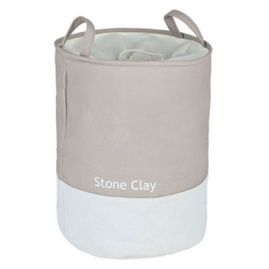 Καλάθι απλύτων ημισυνθετικό 35x50εκ. 48L Stone Clay