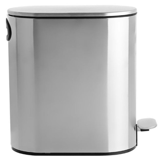 Πεντάλ μπάνιου ανοξείδωτο ματ soft close slim 5L