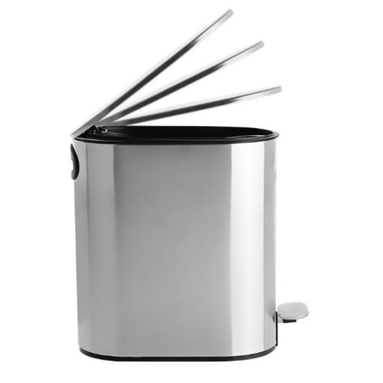 Πεντάλ μπάνιου ανοξείδωτο ματ soft close slim 5L